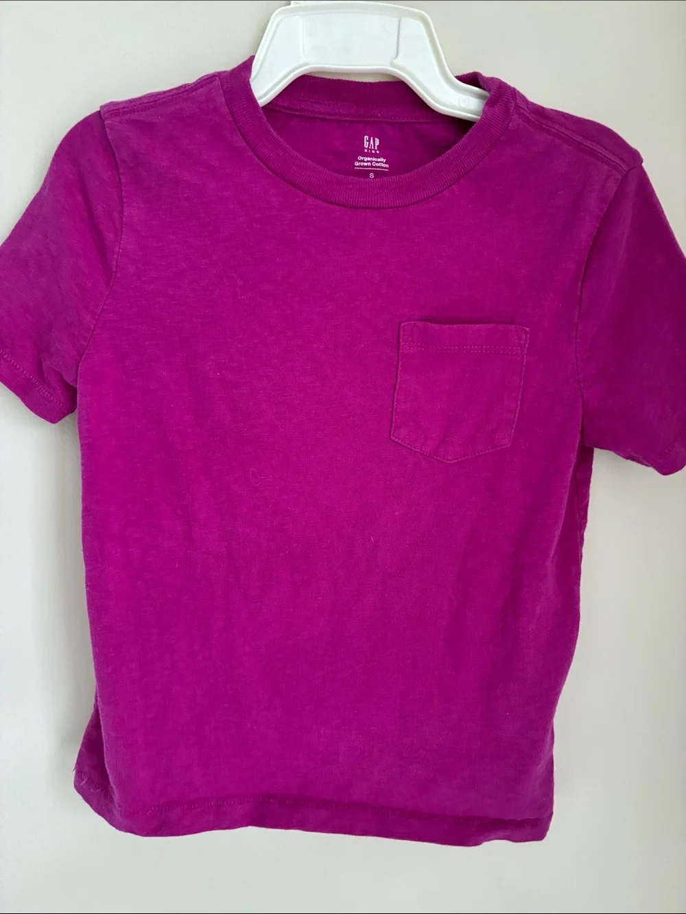 GAP Kids Short Sleeve Pocket Tee - Magenta Pink